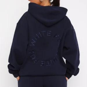 Stay Lifted Oversized Hoodie Navy