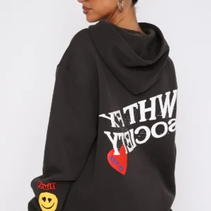 System Overload Oversized Hoodie Charcoal